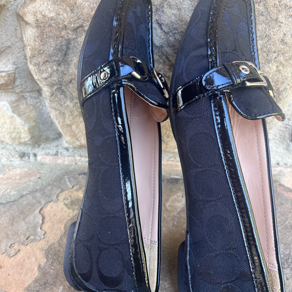 VINTAGE…Coach Black Signature Canvas Horsebit Loafers/NEVER WORN in ORIGINAL BOX - Picture 16 of 17